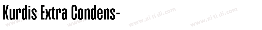 Kurdis Extra Condens字体转换